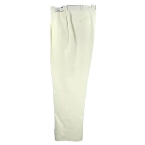 Bolzano Uomo Collezione Men's Off-White Suit 2 Piece Pleated Pants Size 48R - Picture 4 of 4